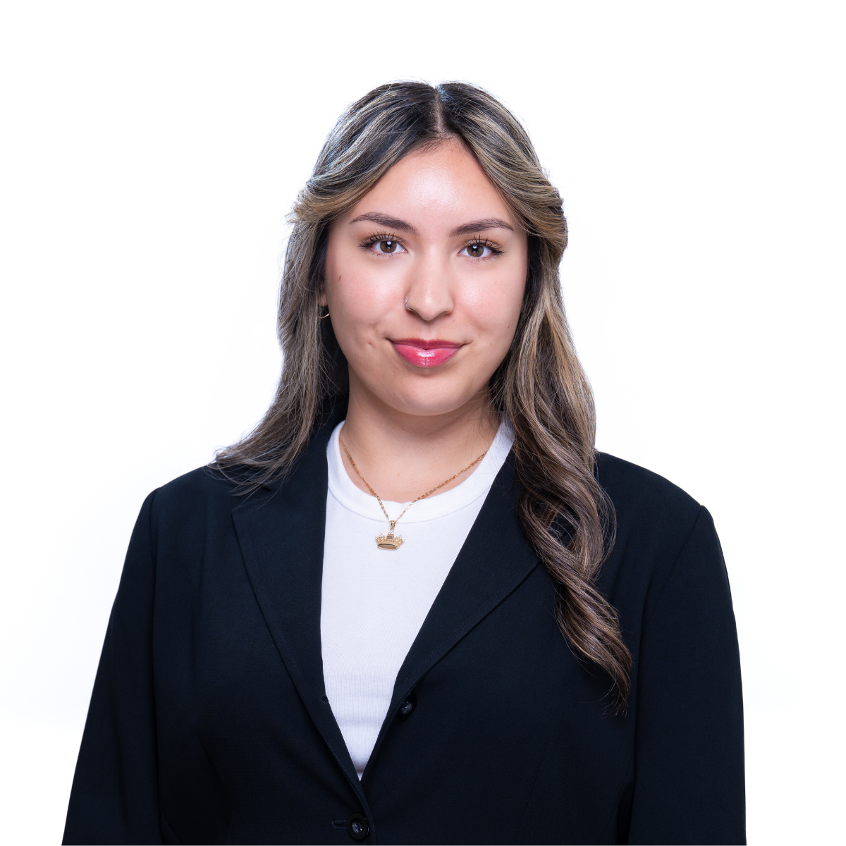 photo of a woman with a black blazer